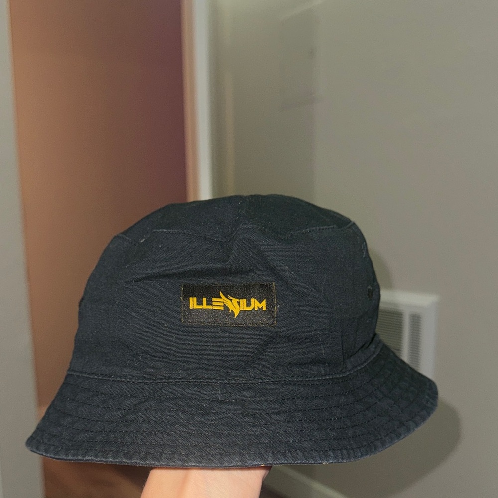 Black Bucket Hat with Illenium Logo